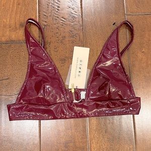 OH POLLY vinyl bralette size 6